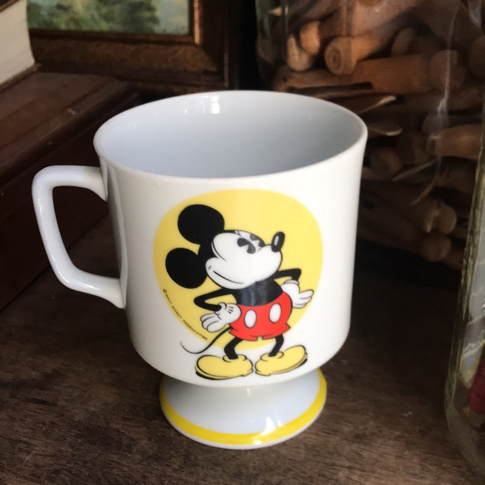 VINTAGE Disney Japan Mickey Mouse Pedestal Mug